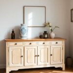 Cómo envejecer un mueble blanco con betún de judea