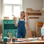 Cómo pintar un mueble de madera ya pintado
