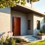 Muros diseños de cercas de bloques para casas elegantes
